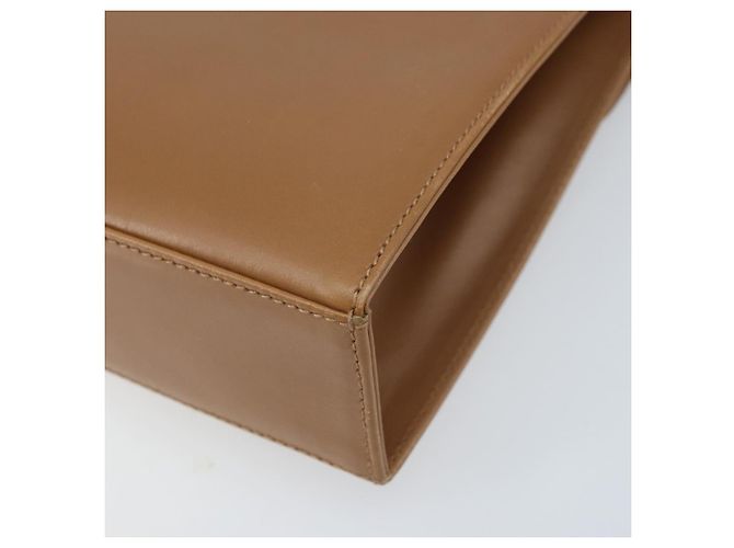 Borsa a Spalla Gancini in Pelle Marrone Oro Salvatore Ferragamo Auth gh1940 D'oro - vista 15