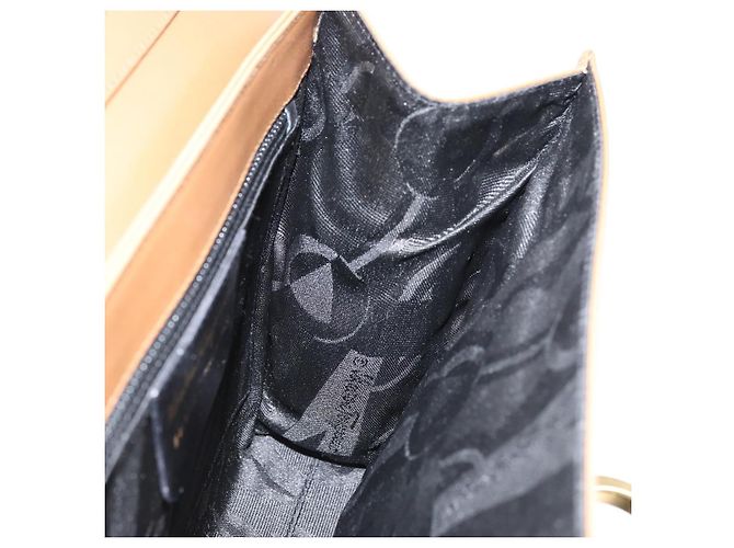 Borsa a Spalla Gancini in Pelle Marrone Oro Salvatore Ferragamo Auth gh1940 D'oro - vista 19