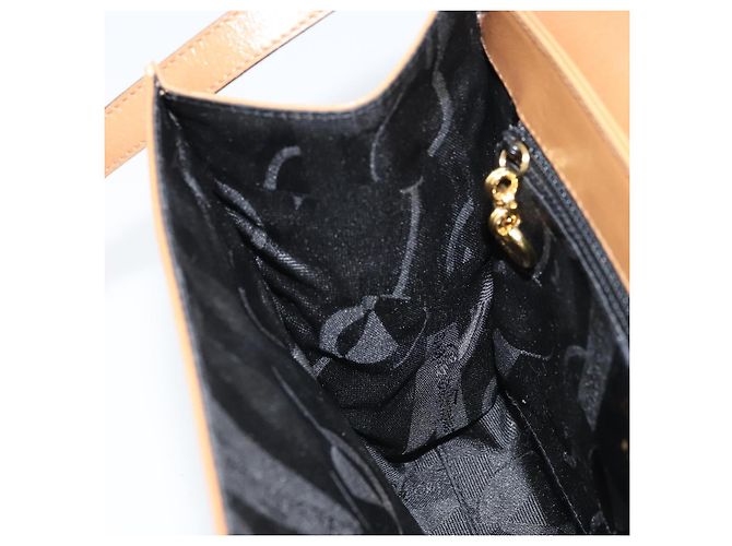 Borsa a Spalla Gancini in Pelle Marrone Oro Salvatore Ferragamo Auth gh1940 D'oro - vista 20