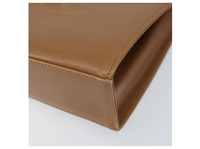 Borsa a Spalla Gancini in Pelle Marrone Oro Salvatore Ferragamo Auth gh1940 D'oro - vista 9
