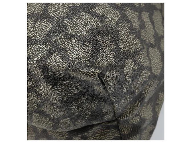 Saint Laurent Borsa Tote in PVC Canvas Grigio Auth bs34002 Marrone - vista 15