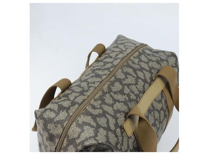 Saint Laurent Borsa Tote in PVC Canvas Grigio Auth bs34002 Marrone - vista 6