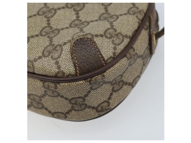 Borsa Sherry Line GG Supreme Web di GUCCI in PVC beige e oro 89 02 066 Auth LNZ667 - vista 14
