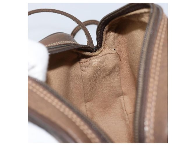 Borsa Sherry Line GG Supreme Web di GUCCI in PVC beige e oro 89 02 066 Auth LNZ667 - vista 20