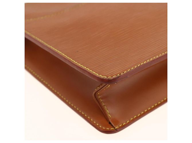 LOUIS VUITTON Epi Pochette Uomo Borsa Clutch Marrone Zipangu M52528 Auth th6652 - vista 14