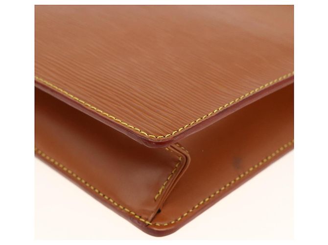 LOUIS VUITTON Epi Pochette Uomo Borsa Clutch Marrone Zipangu M52528 Auth th6652 - vista 15