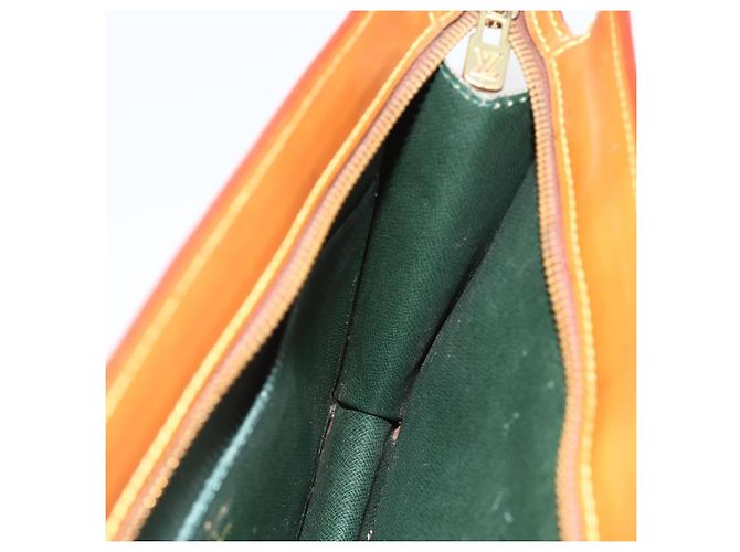 LOUIS VUITTON Epi Pochette Uomo Borsa Clutch Marrone Zipangu M52528 Auth th6652 - vista 18