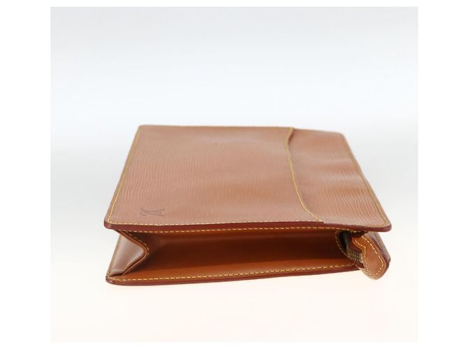 LOUIS VUITTON Epi Pochette Uomo Borsa Clutch Marrone Zipangu M52528 Auth th6652 - vista 4