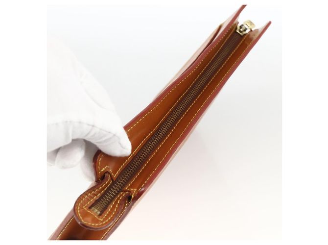 LOUIS VUITTON Epi Pochette Uomo Borsa Clutch Marrone Zipangu M52528 Auth th6652 - vista 5