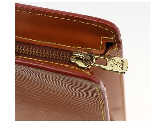 LOUIS VUITTON Epi Pochette Uomo Borsa Clutch Marrone Zipangu M52528 Auth th6652 - vista 8