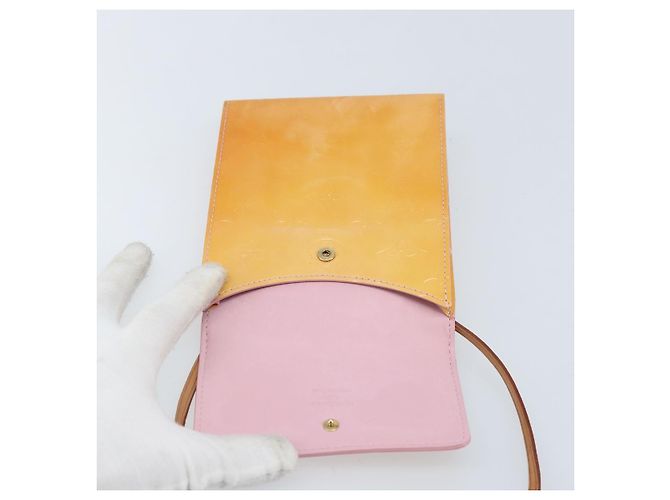 LOUIS VUITTON Borsa a Spalla Kenmare Monogram Vernis Rosa Marshmallow Auth bs33752 - vista 10