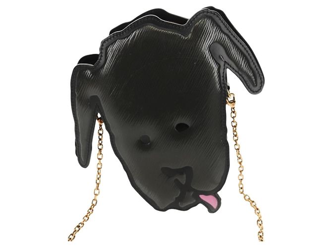 LOUIS VUITTON Pochette a Spalla Dog Face Epi Grigia M53171 LV Auth 142694SAM Marrone - vista 13