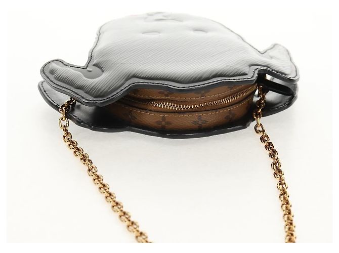 LOUIS VUITTON Pochette a Spalla Dog Face Epi Grigia M53171 LV Auth 142694SAM Marrone - vista 14