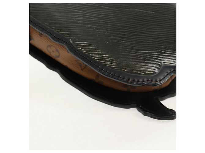 LOUIS VUITTON Pochette a Spalla Dog Face Epi Grigia M53171 LV Auth 142694SAM Marrone - vista 18