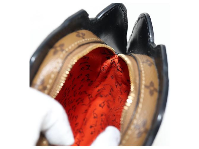 LOUIS VUITTON Pochette a Spalla Dog Face Epi Grigia M53171 LV Auth 142694SAM Marrone - vista 25