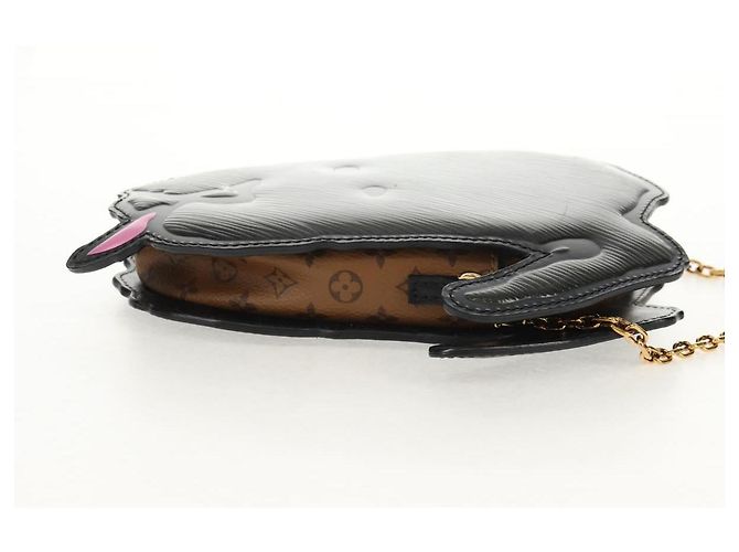 LOUIS VUITTON Pochette a Spalla Dog Face Epi Grigia M53171 LV Auth 142694SAM Marrone - vista 6