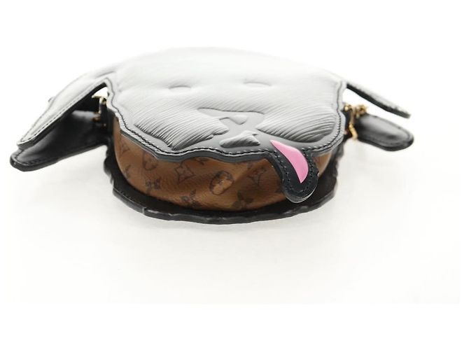 LOUIS VUITTON Pochette a Spalla Dog Face Epi Grigia M53171 LV Auth 142694SAM Marrone - vista 7