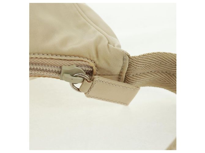 PRADA Borsa a mano in nylon avorio argento Auth 166457 Crudo - vista 15