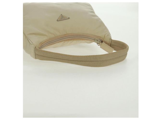 PRADA Borsa a mano in nylon avorio argento Auth 166457 Crudo - vista 7