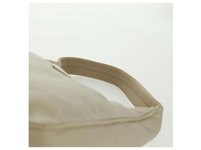 PRADA Borsa a mano in nylon avorio argento Auth 166457 Crudo - vista 8