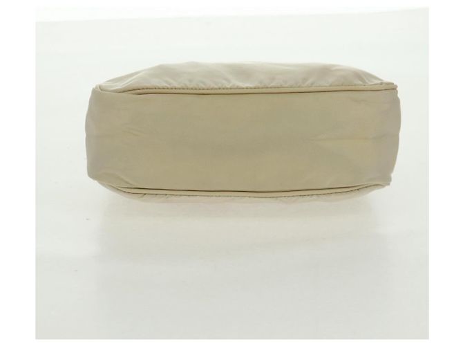 PRADA Borsa a mano in nylon avorio argento Auth 166457 Crudo - vista 9