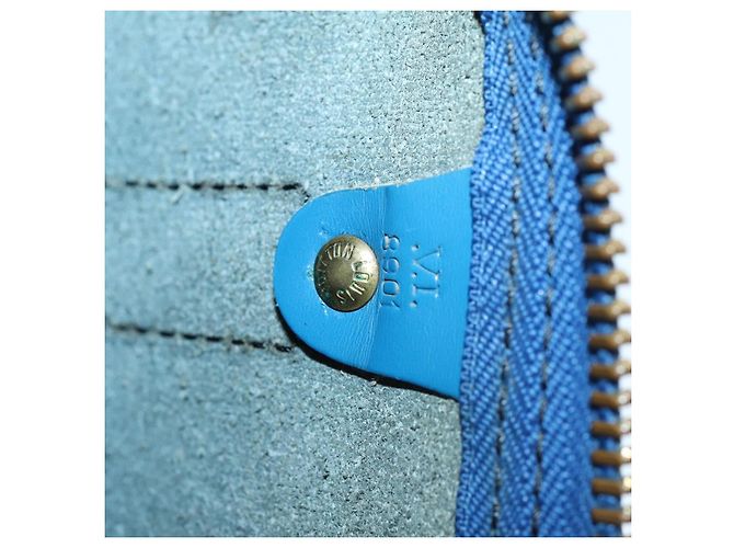 LOUIS VUITTON Epi Keepall 45 Borsa Boston Blu M42975 LV Auth 148140A - vista 12