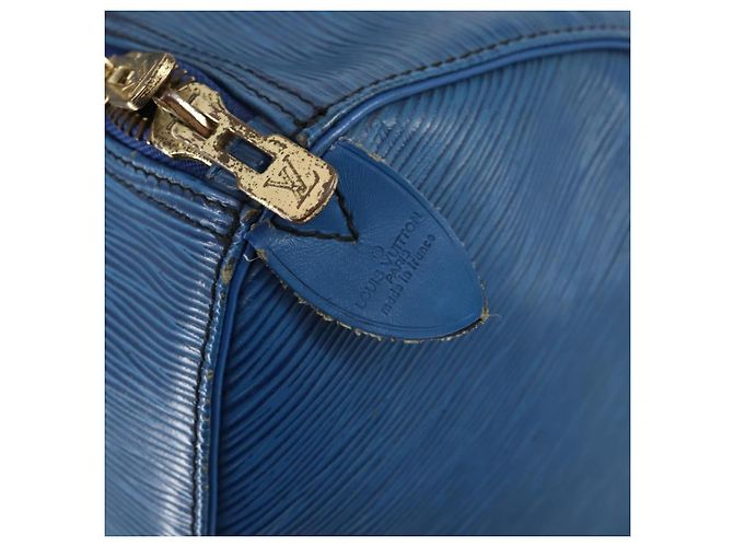 LOUIS VUITTON Epi Keepall 45 Borsa Boston Blu M42975 LV Auth 148140A - vista 18