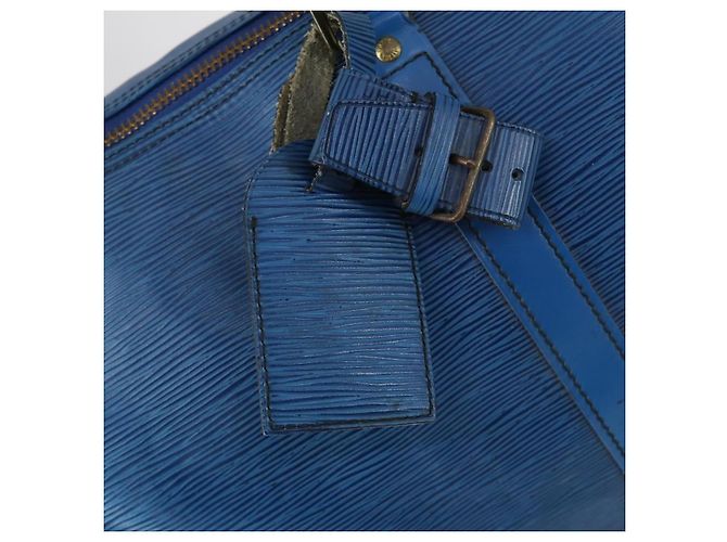 LOUIS VUITTON Epi Keepall 45 Borsa Boston Blu M42975 LV Auth 148140A - vista 19