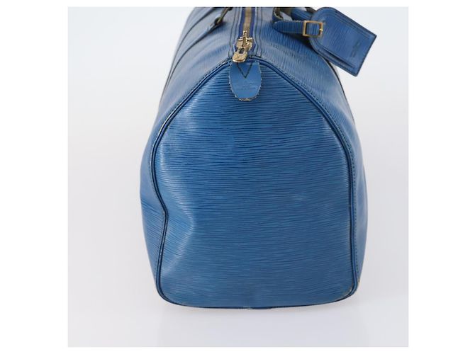 LOUIS VUITTON Epi Keepall 45 Borsa Boston Blu M42975 LV Auth 148140A - vista 4