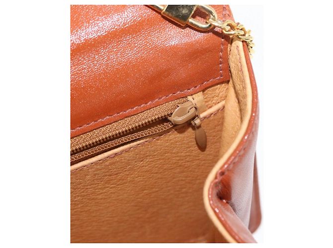 Borsa a Spalla MCM Logogram Vicetos in Pelle PVC Marrone Oro Auth 152173A D'oro - vista 23