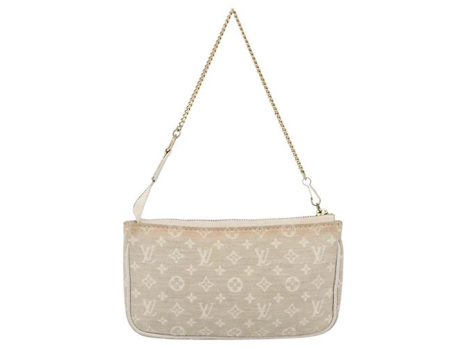 LOUIS VUITTON Mini Lin Mini Pochette Accesorios Pouch Dunne Auth 153515A - vista 2