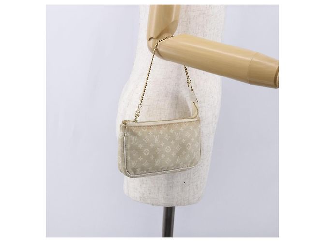 LOUIS VUITTON Mini Lin Mini Pochette Accesorios Pouch Dunne Auth 153515A - vista 21