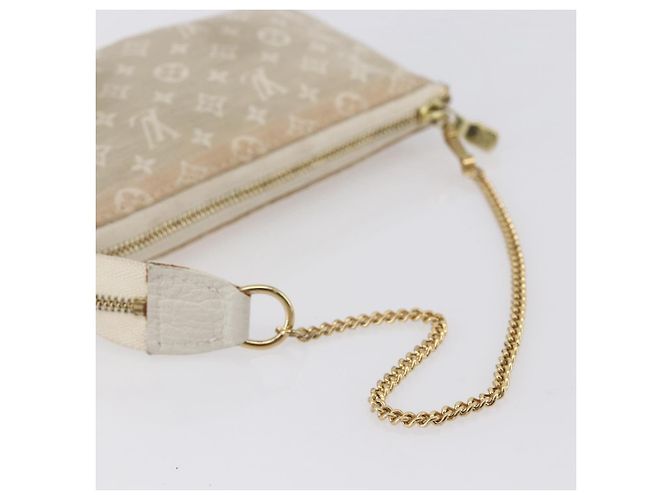 LOUIS VUITTON Mini Lin Mini Pochette Accesorios Pouch Dunne Auth 153515A - vista 7