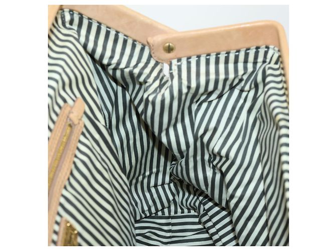 Borsa Tote Miu Miu in pelle beige dorato Auth yk19778A - vista 19