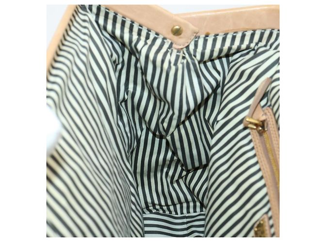 Borsa Tote Miu Miu in pelle beige dorato Auth yk19778A - vista 20