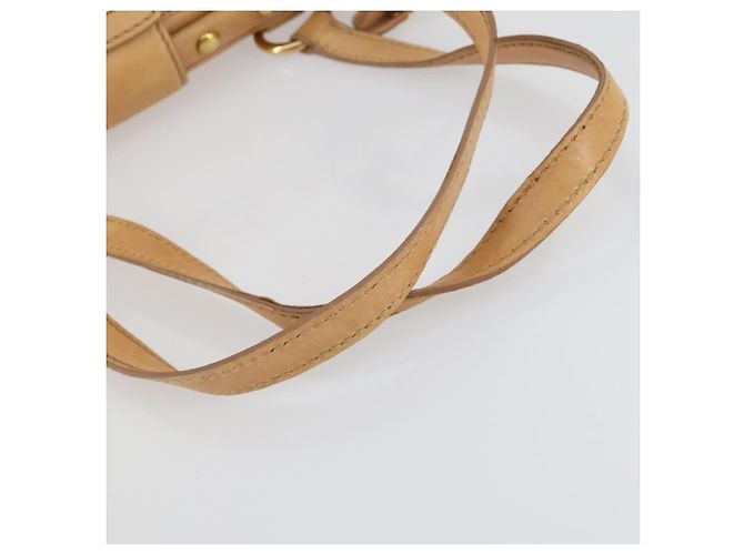 Borsa Tote Miu Miu in pelle beige dorato Auth yk19778A - vista 7