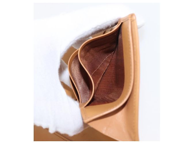 Céline CELINE Macadam Canvas Lange Brieftasche PVC Beige Gold Auth 164073V Golden - Ansicht 21