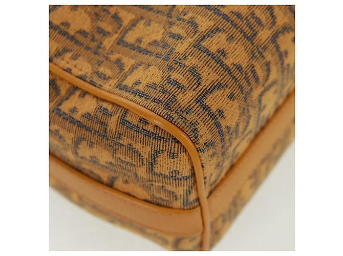 Bolsa Dior Lanco em lona Trotter oblíqua Christian Dior amarela Auth 165473SAM Prata Amarelo - vista 15
