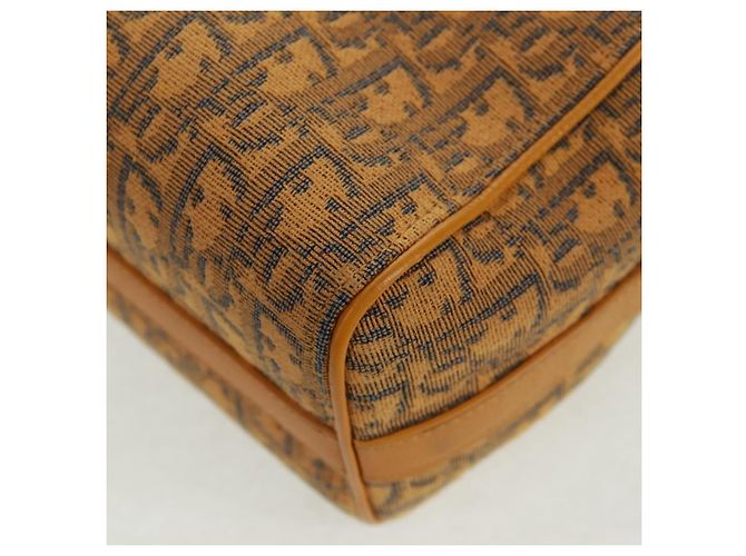 Bolsa Dior Lanco em lona Trotter oblíqua Christian Dior amarela Auth 165473SAM Prata Amarelo - vista 16