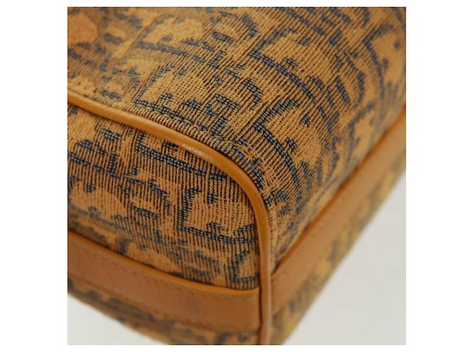 Bolsa Dior Lanco em lona Trotter oblíqua Christian Dior amarela Auth 165473SAM Prata Amarelo - vista 17