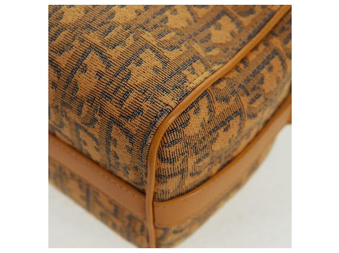 Bolsa Dior Lanco em lona Trotter oblíqua Christian Dior amarela Auth 165473SAM Prata Amarelo - vista 18