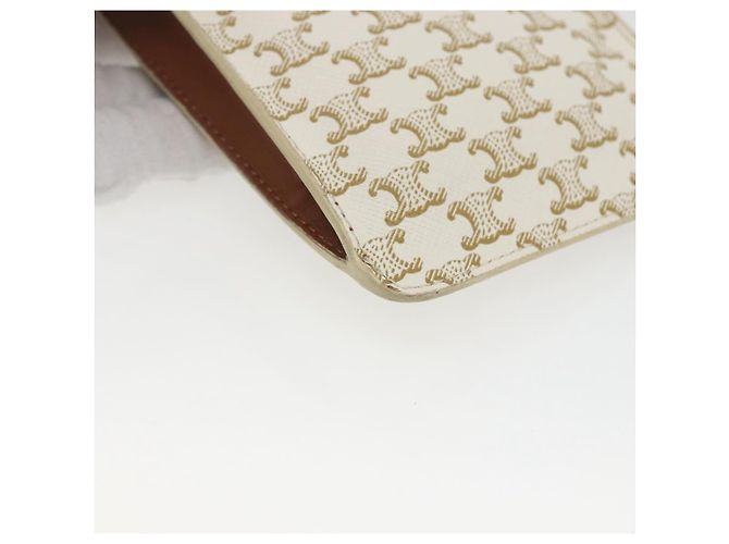 Céline Borsa a Spalla CELINE Triomphe PVC Beige Auth ka1704V - vista 16