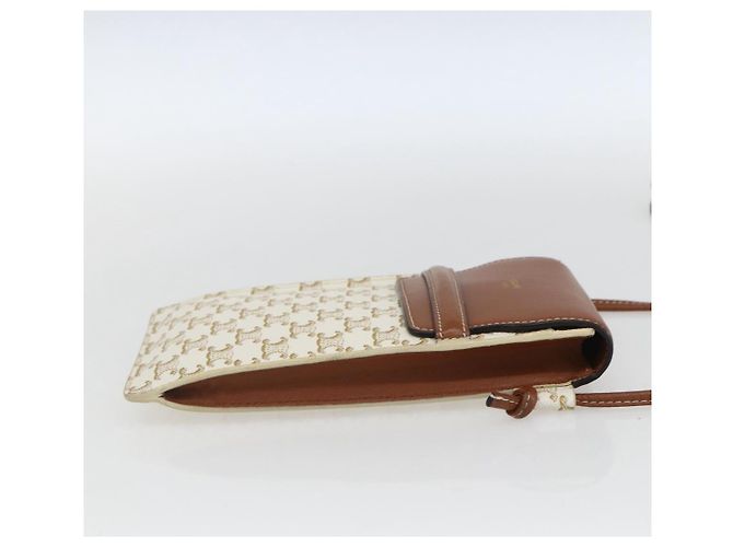Céline Borsa a Spalla CELINE Triomphe PVC Beige Auth ka1704V - vista 4