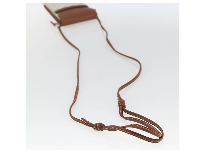 Céline Borsa a Spalla CELINE Triomphe PVC Beige Auth ka1704V - vista 7