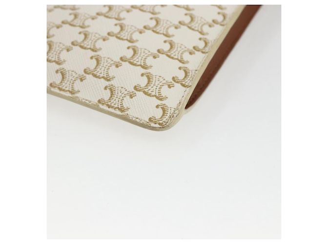 Céline Borsa a Spalla CELINE Triomphe PVC Beige Auth ka1704V - vista 9