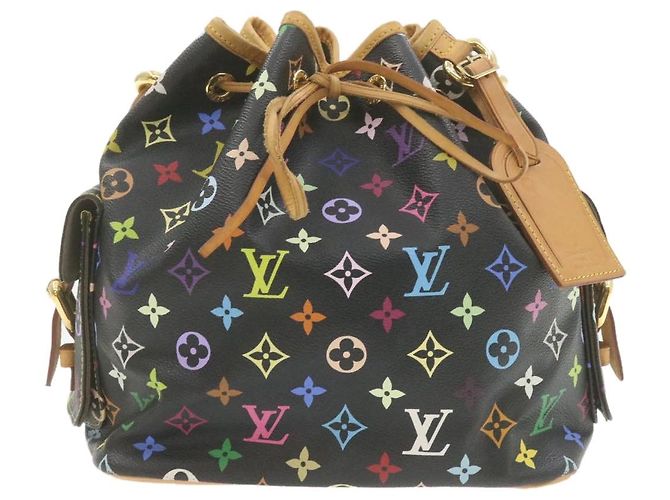 LOUIS VUITTON Sac à épaule Noe Monogram Multicolore Noir M42230 LV Auth am337bSAV - vue 14