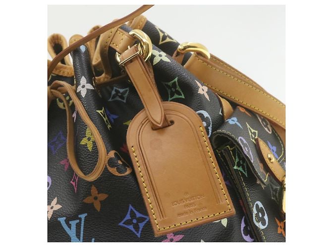 LOUIS VUITTON Sac à épaule Noe Monogram Multicolore Noir M42230 LV Auth am337bSAV - vue 15