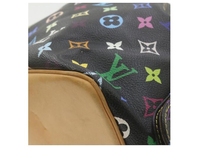 LOUIS VUITTON Sac à épaule Noe Monogram Multicolore Noir M42230 LV Auth am337bSAV - vue 17