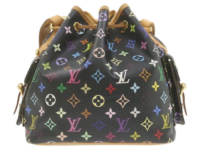 LOUIS VUITTON Sac à épaule Noe Monogram Multicolore Noir M42230 LV Auth am337bSAV - vue 2