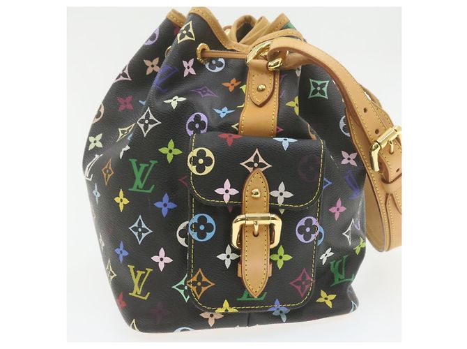 LOUIS VUITTON Sac à épaule Noe Monogram Multicolore Noir M42230 LV Auth am337bSAV - vue 3